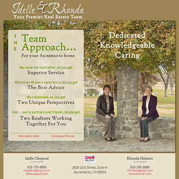 Image of Idelle and Rhonda website home page