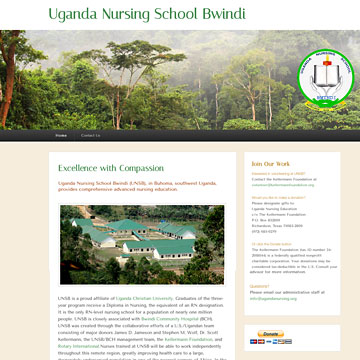 Image of Uganda Nursing School website
