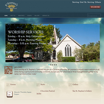 Image of St. Stephen's website