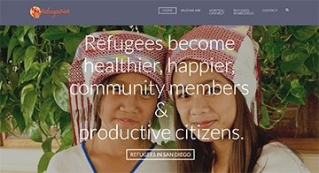 Image of The Episcopal Refugee Network website home page