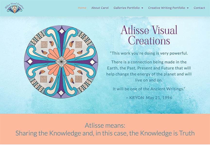 Website Atlisse Visual Creations