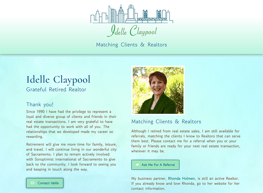 Idelle Claypool's website